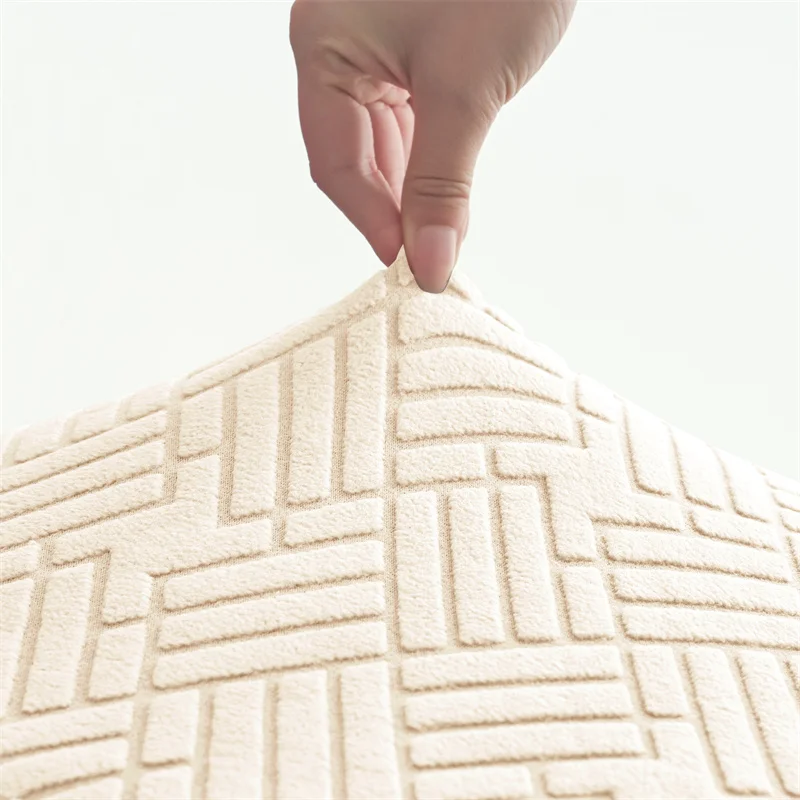2 teile/satz Jacquard Club Tub Stuhl Abdeckung mit Kissen Abdeckung Elastische Sessel Schonbezug Rutschfeste Couch Abdeckung Möbel Schutz – Detail 3