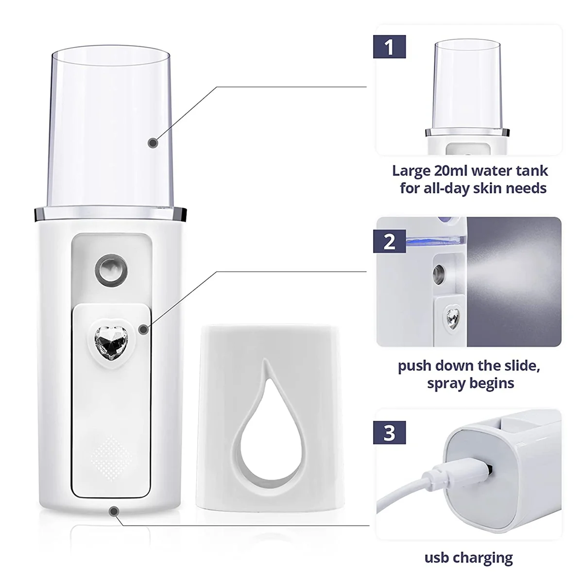 10X Przenośny Nano Nawilżacz T – Facial Steamer Nano recenzja i cena