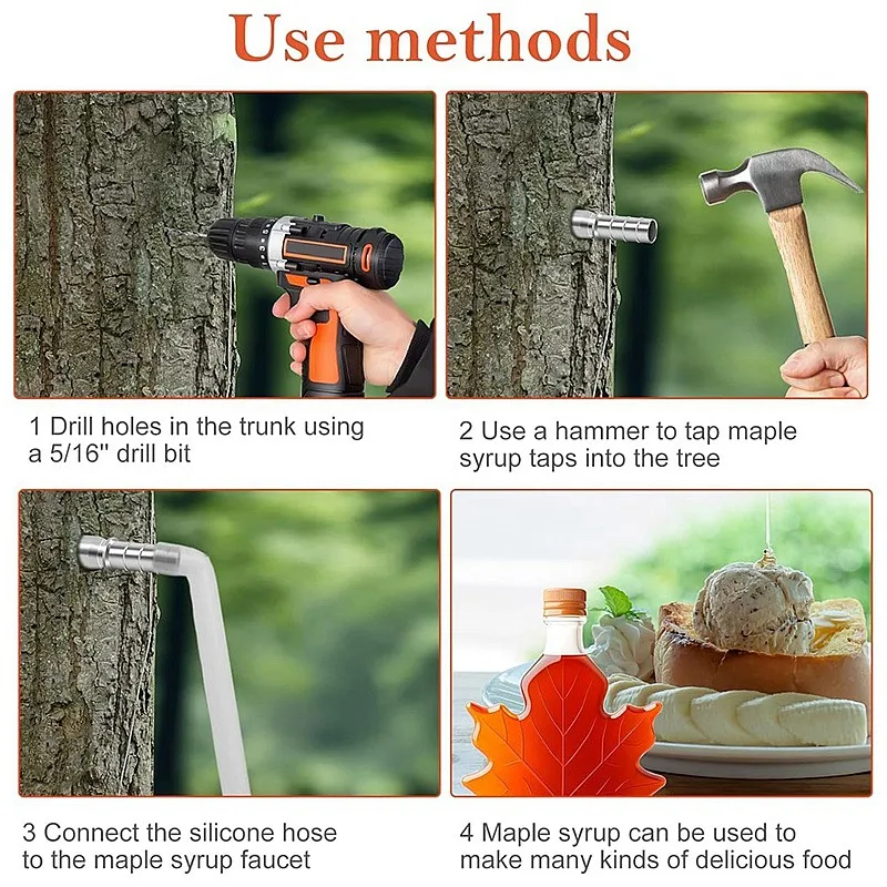 New 304 Stainless Steel Maple Syrup Tapping Kit with Filter Tip