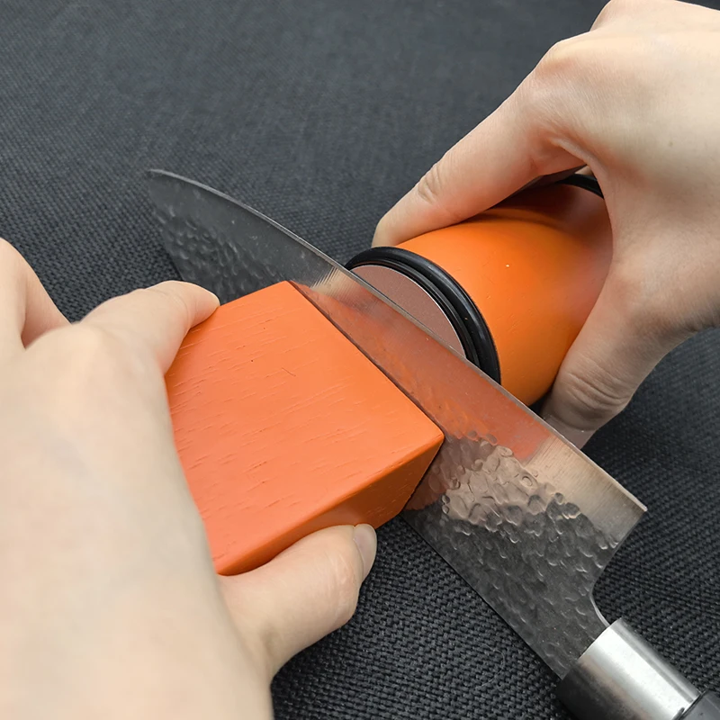 

2025 New Roller Fixed-Angle Sharpener, 15/20° Professional Knife Sharpening Kit with Diamond & Agate Whetstone for All Knives
