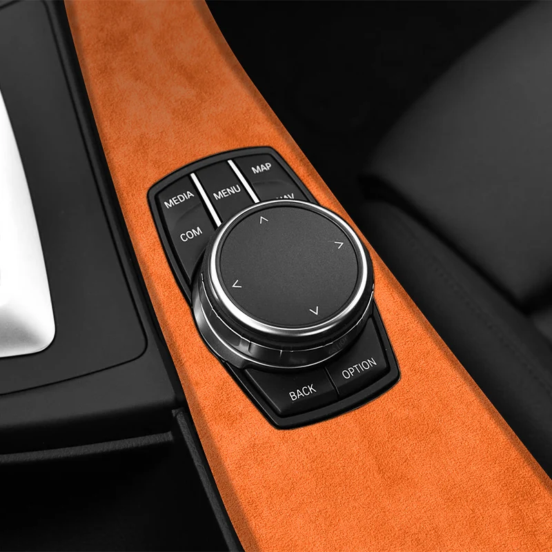 For BMW 4 Series F32 F33 F36 Center Console Multimedia Panel Trim Frame Sticker Car Interior Tuning Accessory Made of Alcantara - view 6