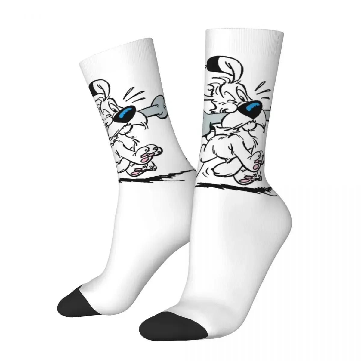 Asterix And Obelix Dogmatix Ideafix Obelix Dog Socks Harajuku Quality Stockings All Season Long Socks for Man's Woman's Gifts