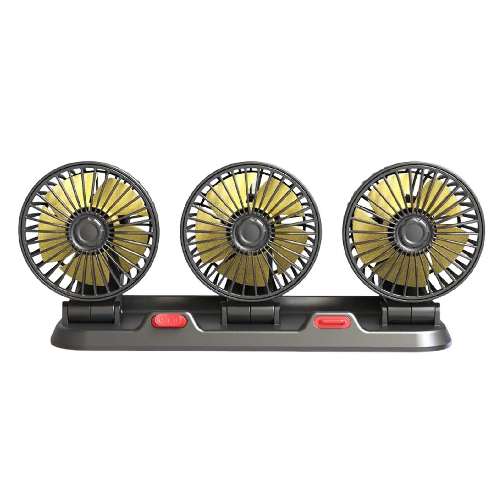 Car Fan Powerful Quiet 2 Adjustable Speeds Air Circulation Fan Auto Car Fans 3