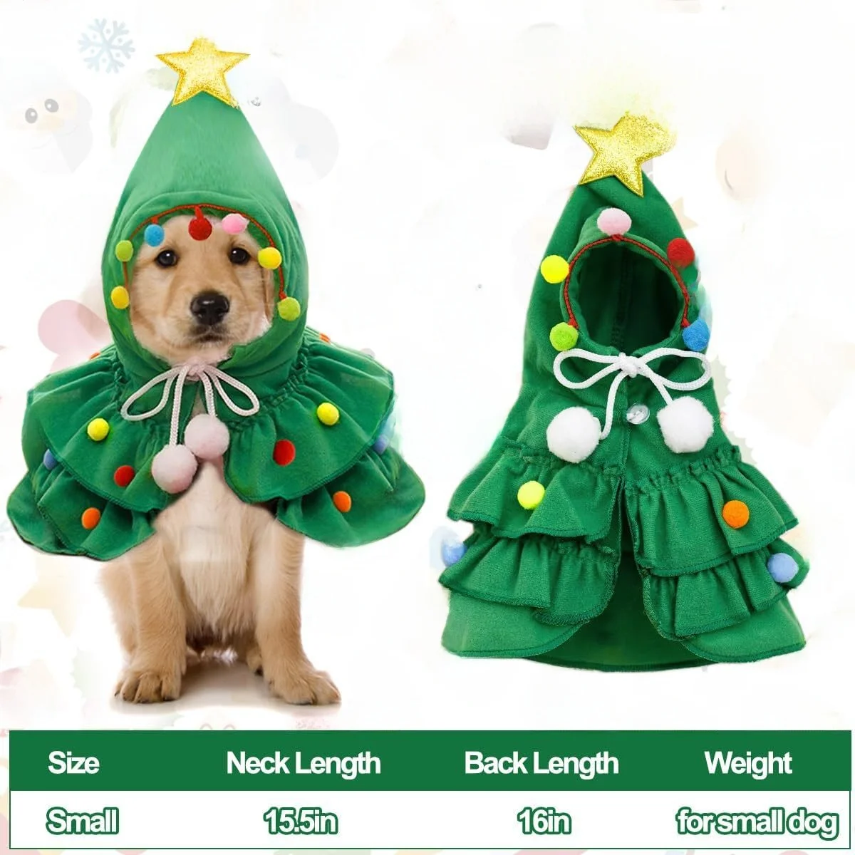 Schattige kleine hond Cisas kostuum Par Rollenspel huisdierkleding Outdoor Winter Casual Sle hond kostuumaccessoire