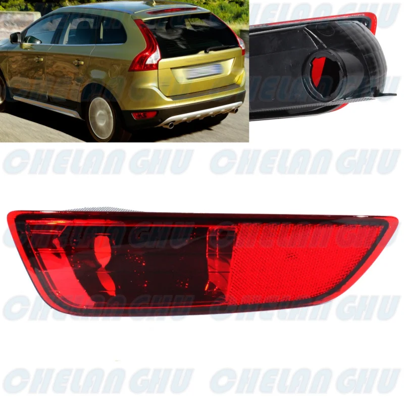 

For Volvo XC60 2008 2009 2010 2011 2012 2013 Left Side Rear Bumper Reflector Light Lamp Without Bulbs Car accessories 30763322