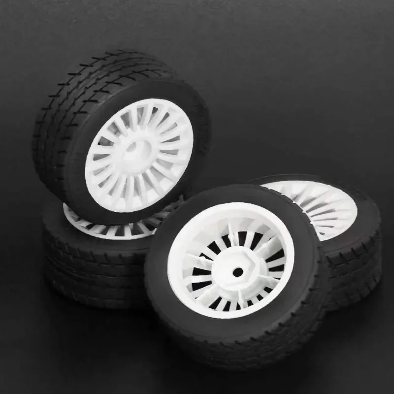 4 neumáticos de carretera de alta velocidad de 60 mm para MJX Hyper Go, neumáticos de goma suave con rueda para coche de turismo RC 1/14, piezas de mejora de bajo desgaste