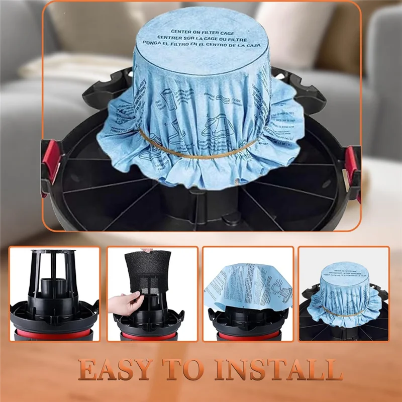 BAAM-Сменные стопорные ленты для дисковых фильтров из сухой бумаги Shop Vac — пенопластовый рукав 90107, подходит для 5 галлонов и больших единиц