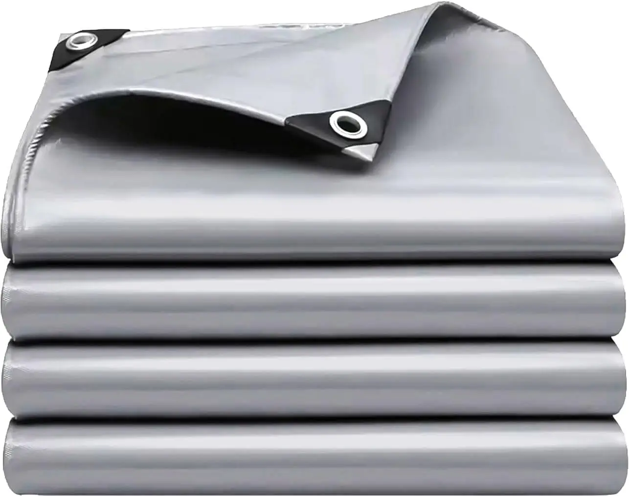 

Heavy Duty Waterproof 10x12 FT Silver Tarps with Grommets, UV & Tear Resistant for Outdoor Use