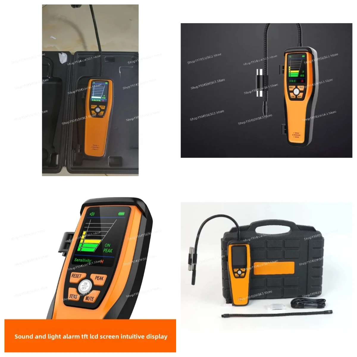 

Refrigeration Test Tool ILD-200 Infrared Refrigerant Leak Detector Selectable Refrigerants