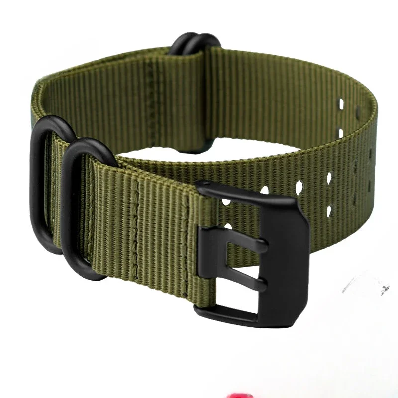 Waterproof Nylon 22 23mm Watch Strap for Luminox 3051 3150 Canvas Men's Outdoor Safety Integrated Army Green Black Accessories