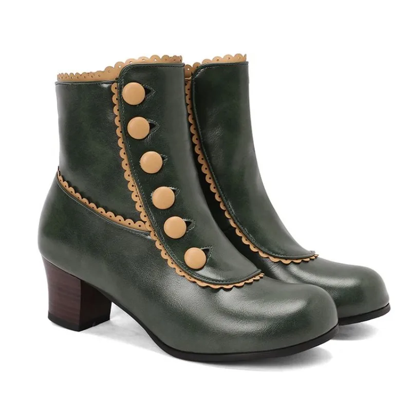 

Высококачественная осенне-зимняя женская обувь, женские модные ботинки, женская обувь с круглым носком, простой и элегантный дизайн