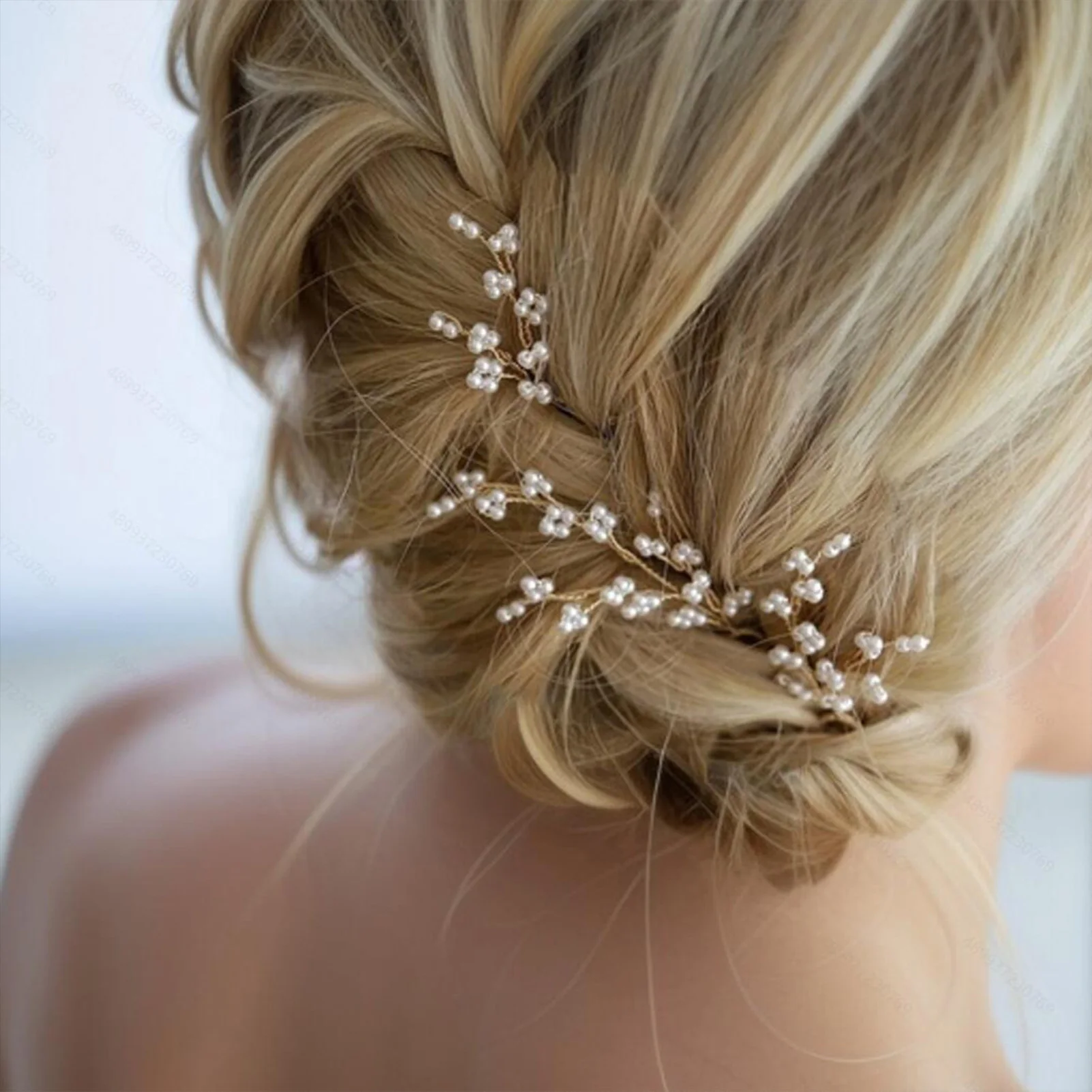 3 uds tocado de novia con horquillas para mujer, pinzas para el cabello con perlas en U, tocado de novia a la moda para chicas, accesorios para el cabello de boda