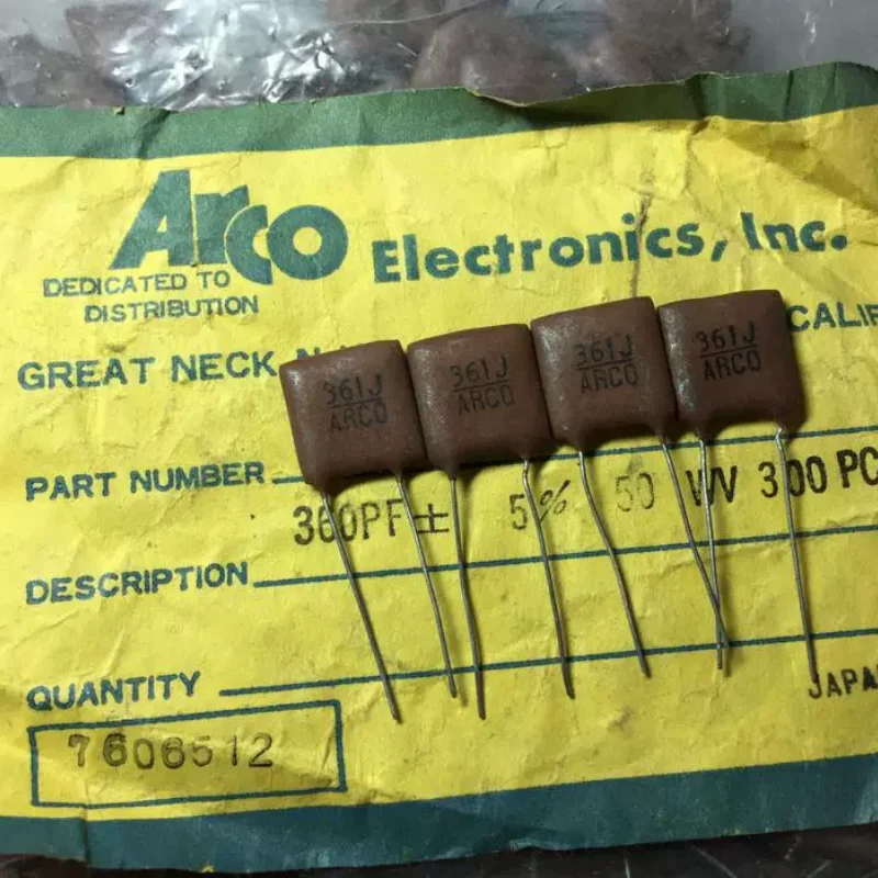 10-100 pièces d'origine japonaise SOSHIN ARCO 361J 360PF 50V couplage de fièvre condensateur mica