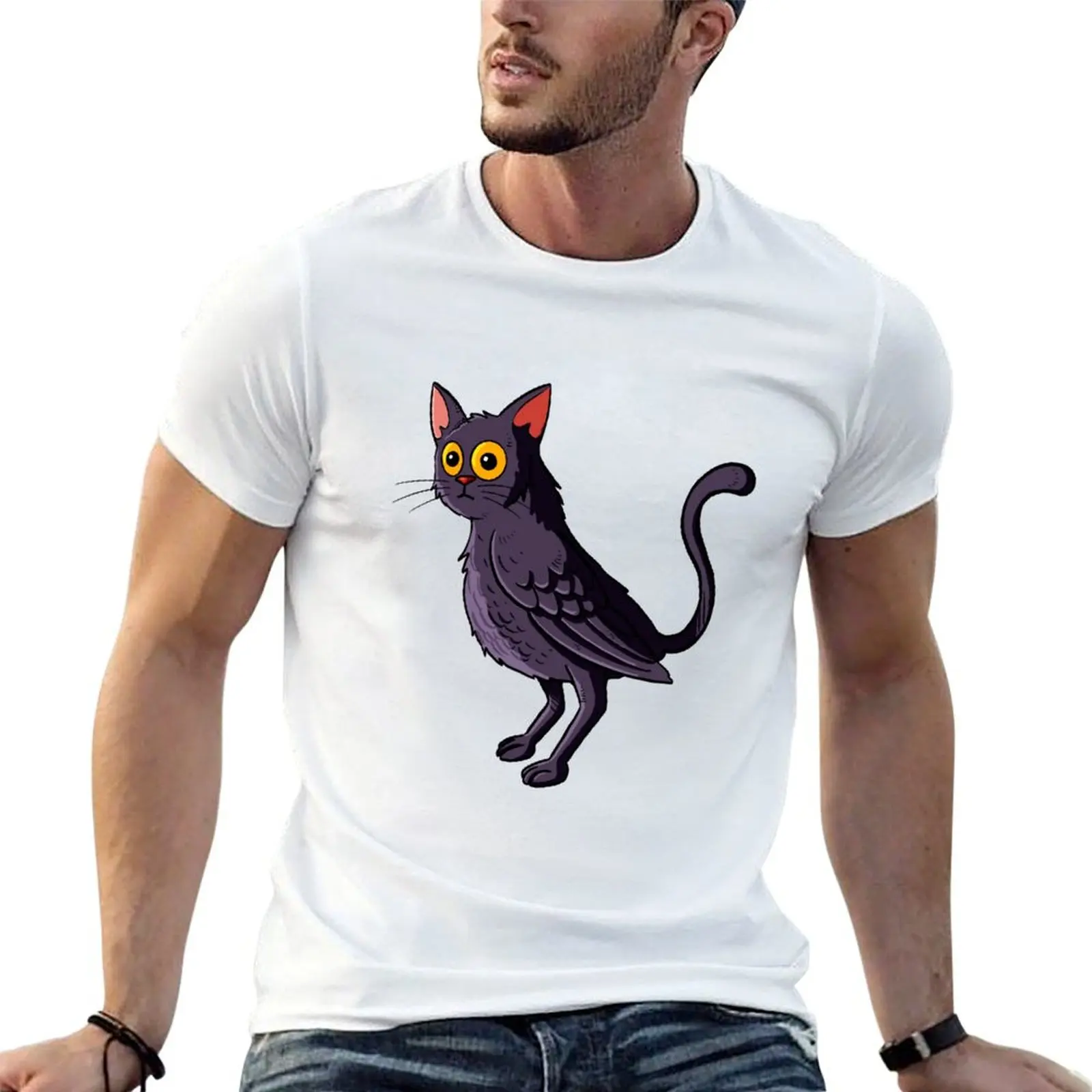 Crow Cat T-Shirt Dry Fit Athletic Short Sleeve Shirt