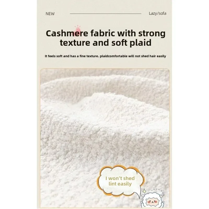 كرسي أريكة كسول من صوف الضأن لغرفة المعيشة وغرفة النوم وغرفة النوم وأريكة واحدة كرسي مكياج كرسي تسريحة #4