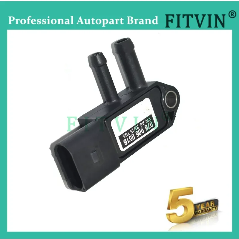 Differential Pressure Sensor for AUDI A3, SEAT ALHAMBRA IBIZA, SKODA FABIA SUPERB OCTAVIA, VW AMAROK BEETLE CRAFTER 076906051B