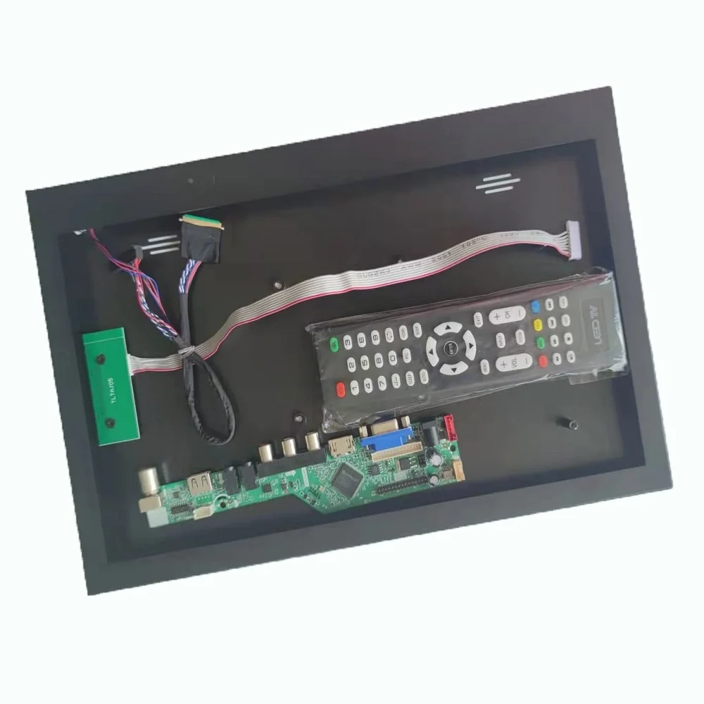 

For 40pin 15.6" LTN156AT27 1366*768 VGA HDMI-compatible LCD TV Controller board + Aluminum alloy metal case panel back cover box