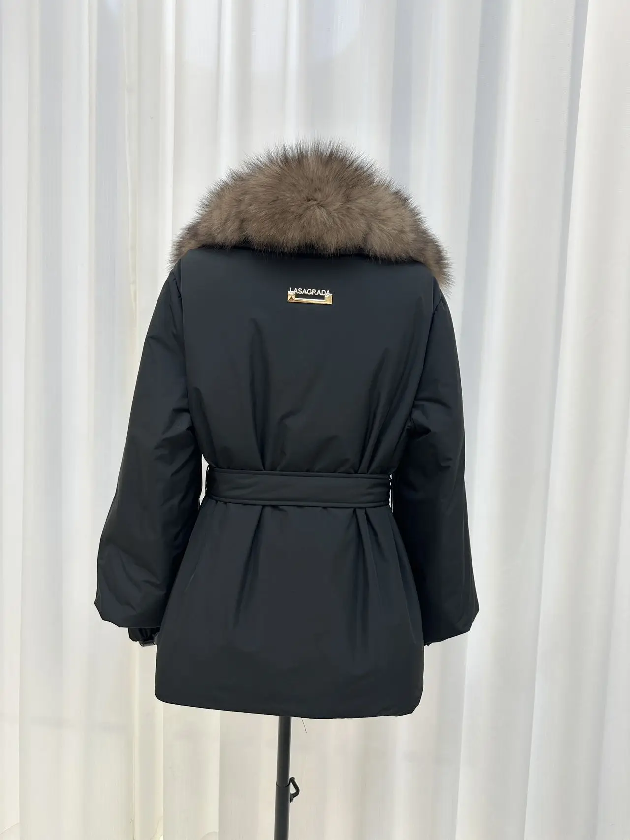 l معطف شتوي منتفخ بياقة من الفرو للنساء من ort Thiened Faionable معطف شتوي مقصوص للخصر كاجوال Sle أبيض Du down #3