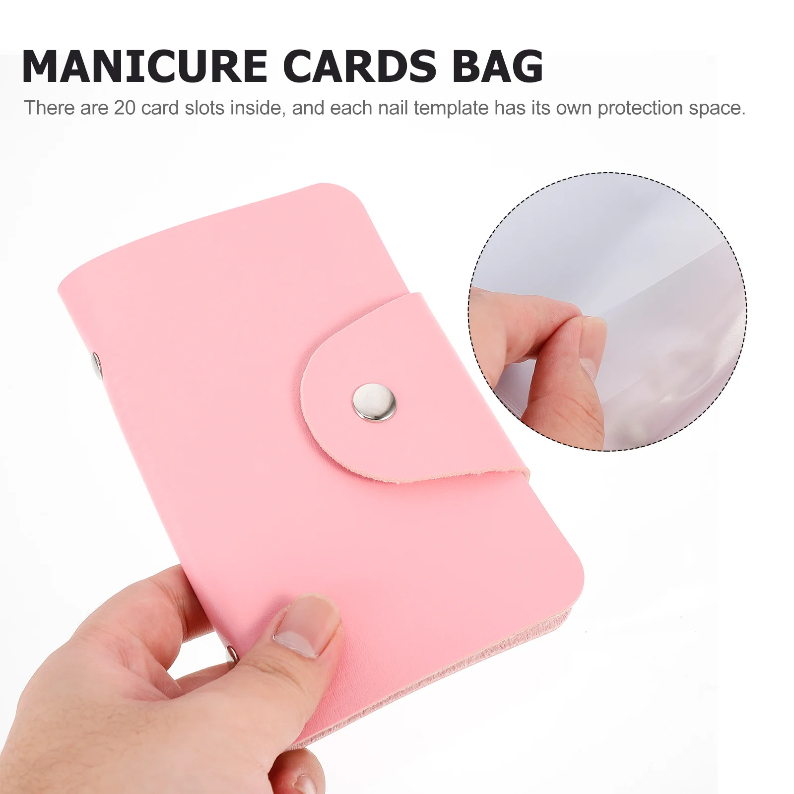 Poudres Stamper pour ongles, porte-cartes, modèle d'impression, sac de cartes de manucure, estampage PU, rapide et Stbbles