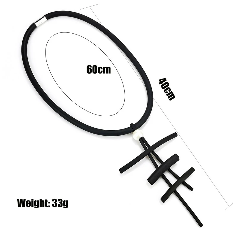 幾何学的なゴシックパールネックレス,不規則な黒いゴムの襟,手作りのパンクデザイン,レトロなスタイル,パーティージュエリーのアクセサリー,新しい