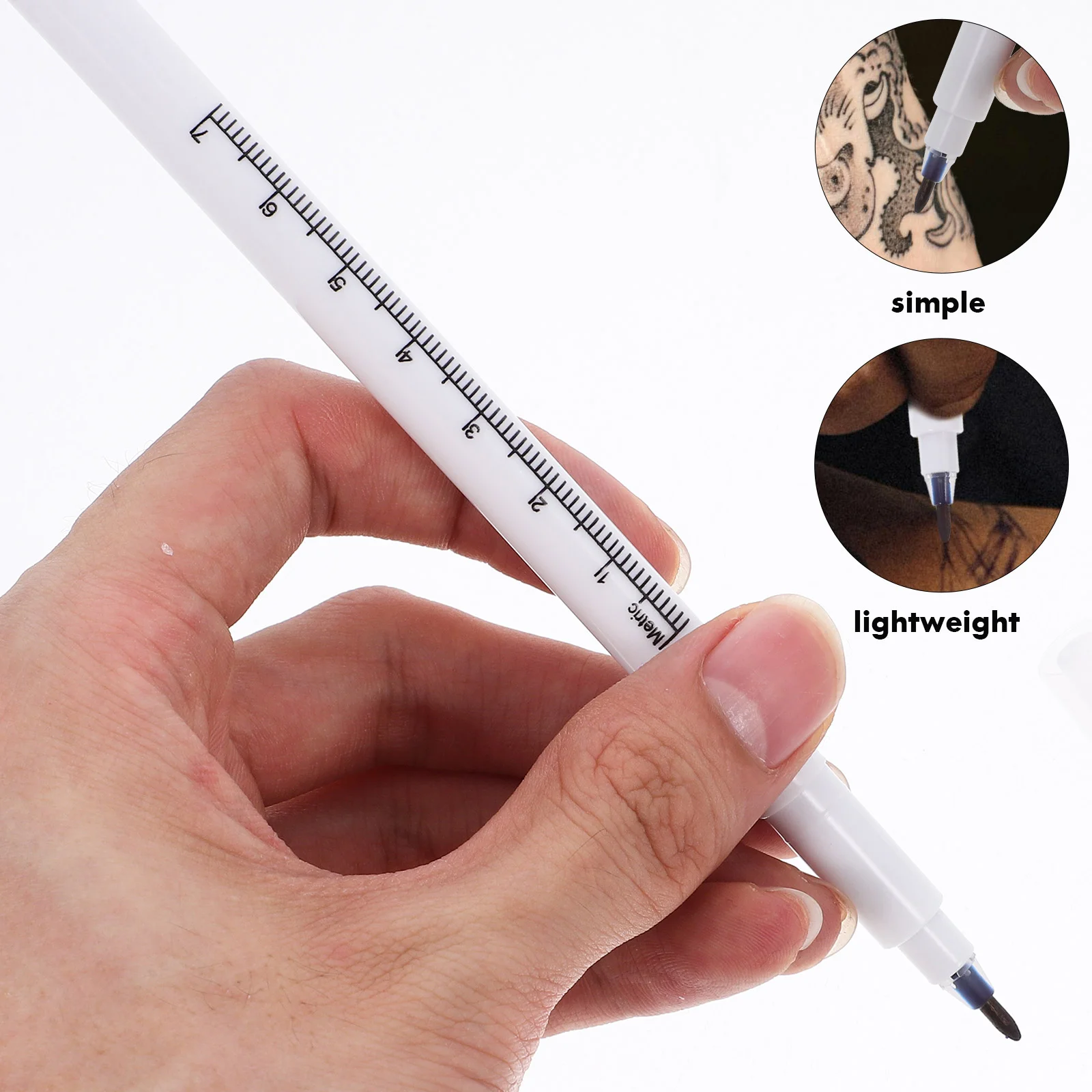 10 Pcs Eyebrow Microblading Pen Tattoo Markers Skin Tattooing Water Proof Temporary Tattoos