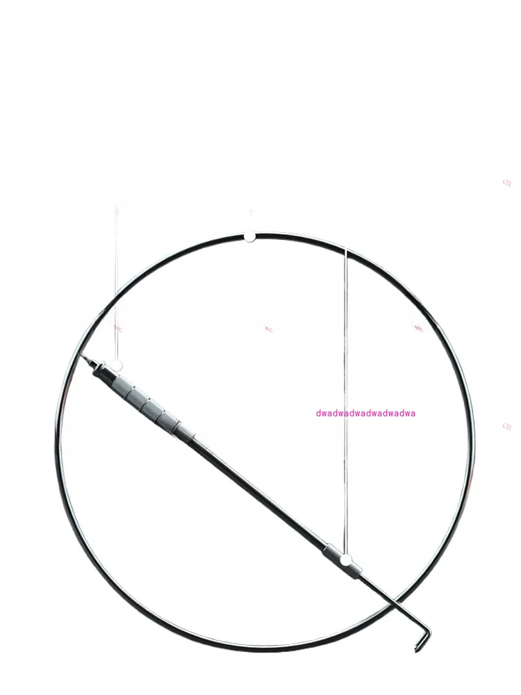 

Stainless Steel Bold Hoop Rolling Push Nostalgic Toy Children's Hand Ring Iron