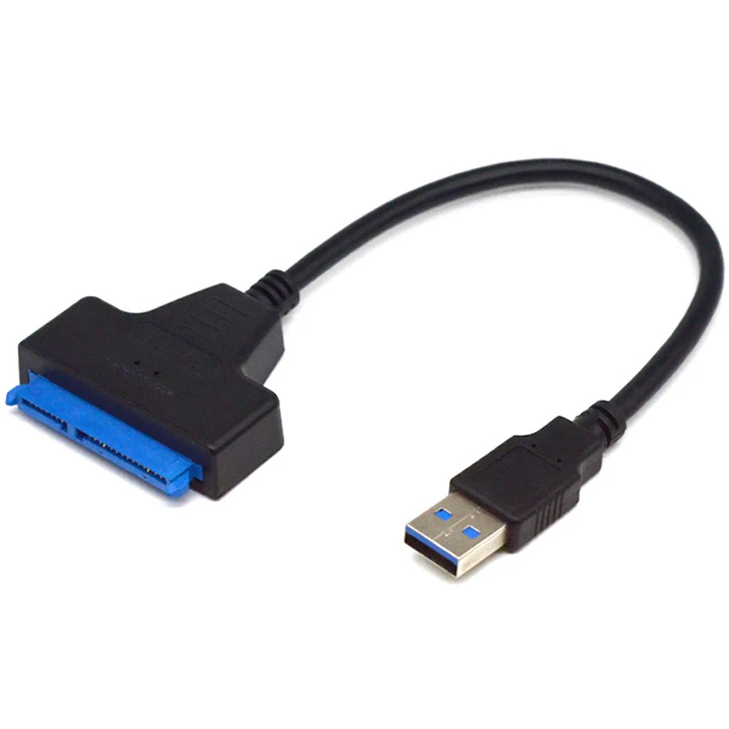 SATA Cable Sata 3 To Usb 3.0 Adapter Up to 6 Gbps Support 2.5-Inch External SSD HDD Hard Drive Connectors 22 Pin Sata III Cable