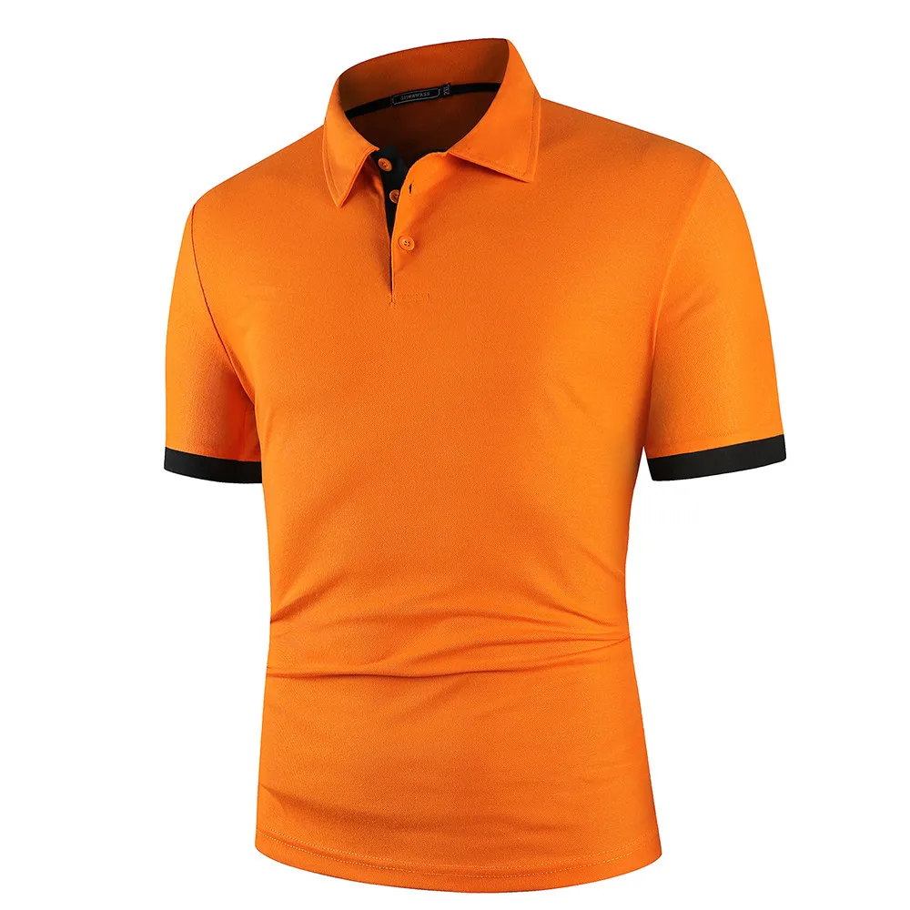 Polo à Manches Courtes pour Homme, Streetwear, Décontracté, à la Mode, de Haute Qualité, pour le Golf, Nouvelle Collection Été