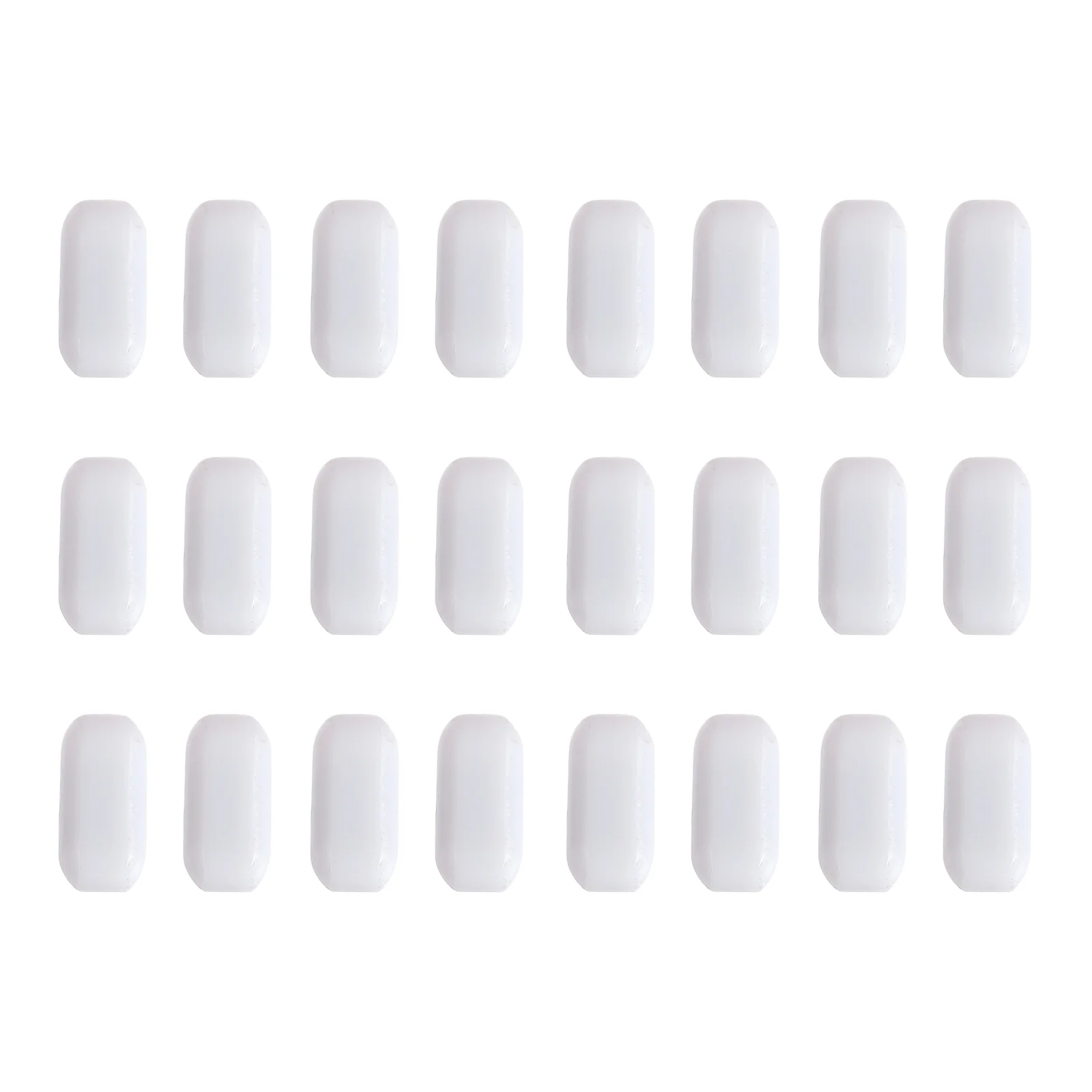 

25 Pcs Magnets Magnetic Stirrer Practical Mixer Rod Glass Bar Bars White Stirring Travel