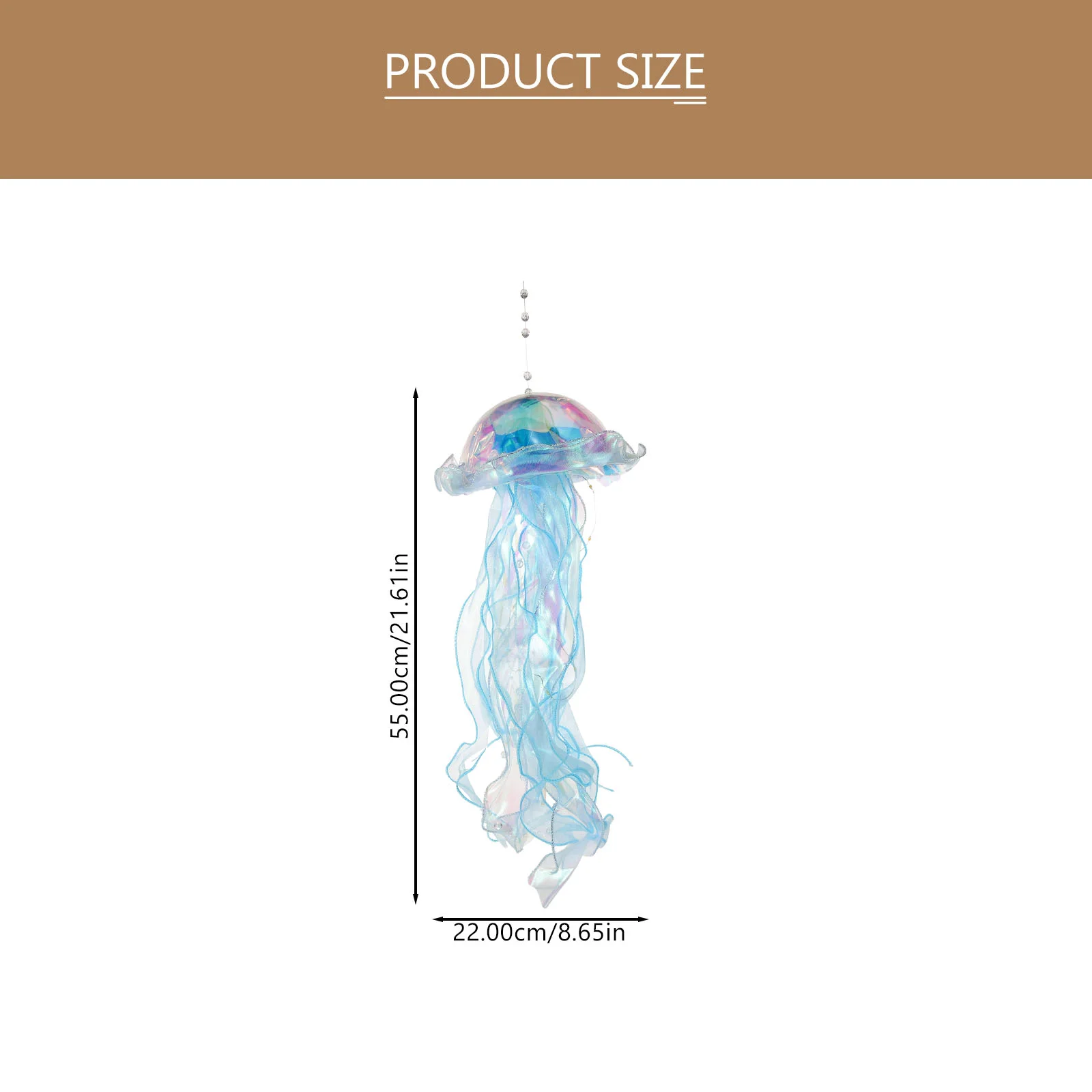 Lámpara de medusa brillante, adornos de Medusa oceánica, luz nocturna, linterna para dormitorio, decoraciones decorativas, poste portátil