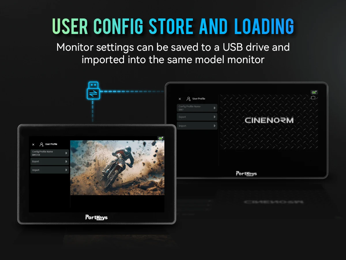 شاشة PORTKEYS BM5 IV مقاس 5.5 بوصة HDMI تعمل باللمس مع تحكم في الكاميرا