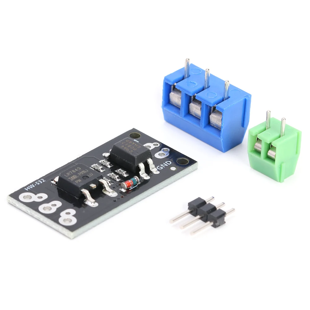 10-1PC LR7843 Isolated MOSFET MOS Tube FET Module Replacement Relay Board DC5-30V HW-532B Motor Start Stop Control FET Module