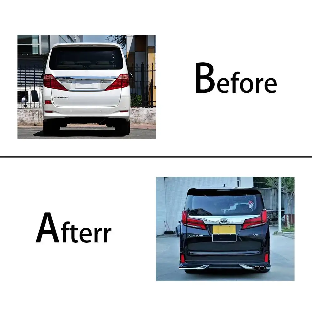 High quality for To yo ta Alphard/Vellfire 2008 2009 2010 2011 2012 2013 2014 Upgrade 2018 ALPHARD front and rear 1:1 body kit