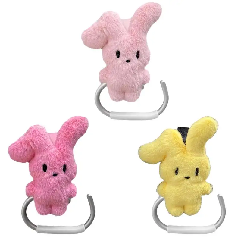 

Stroller Hooks for Bags Multi-Function Pushchair Hanger Motorcycle Luggage Bag Holder Cartoon Rabbit Stroller Bag Organizer for