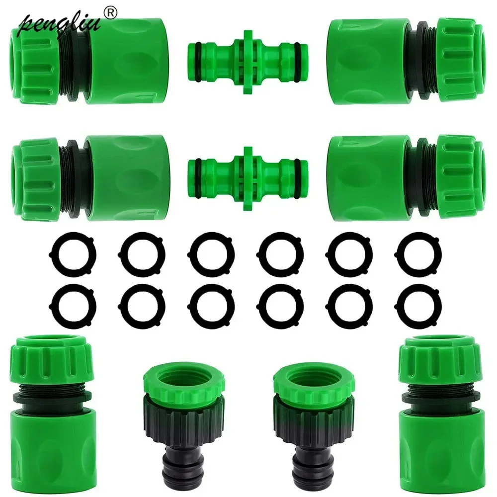 Garden Watering Hose ABS Quick Connector 1/2” End Double Male Hose Coupling Joint Adapter Extender Set For Hose Pipe Tube 2025