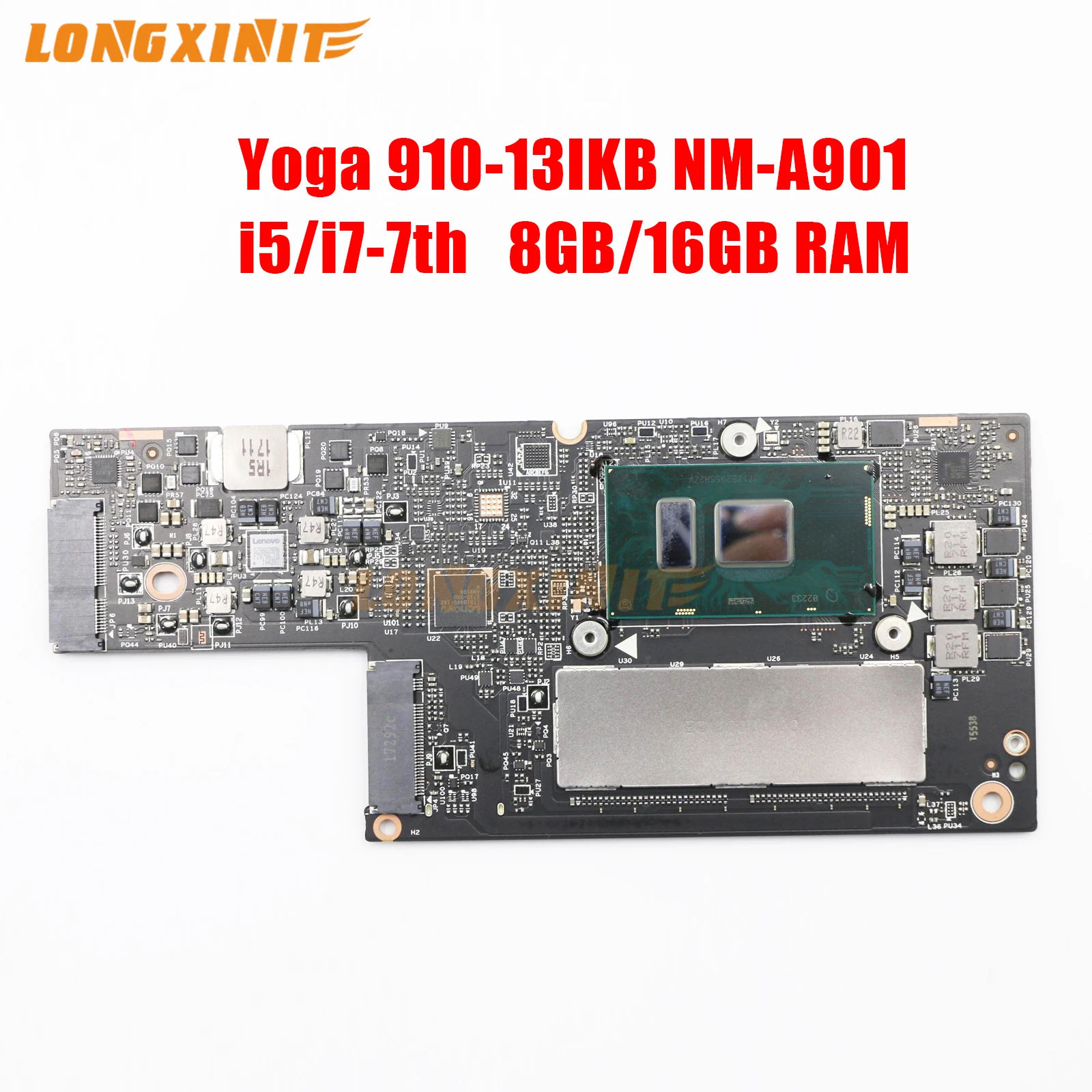 

NM-A901 NMA901 For Lenovo Yoga 910-13IKB Laptop motherboard With. CPU I5-7200U I7-7500U.RAM 8G 16GB