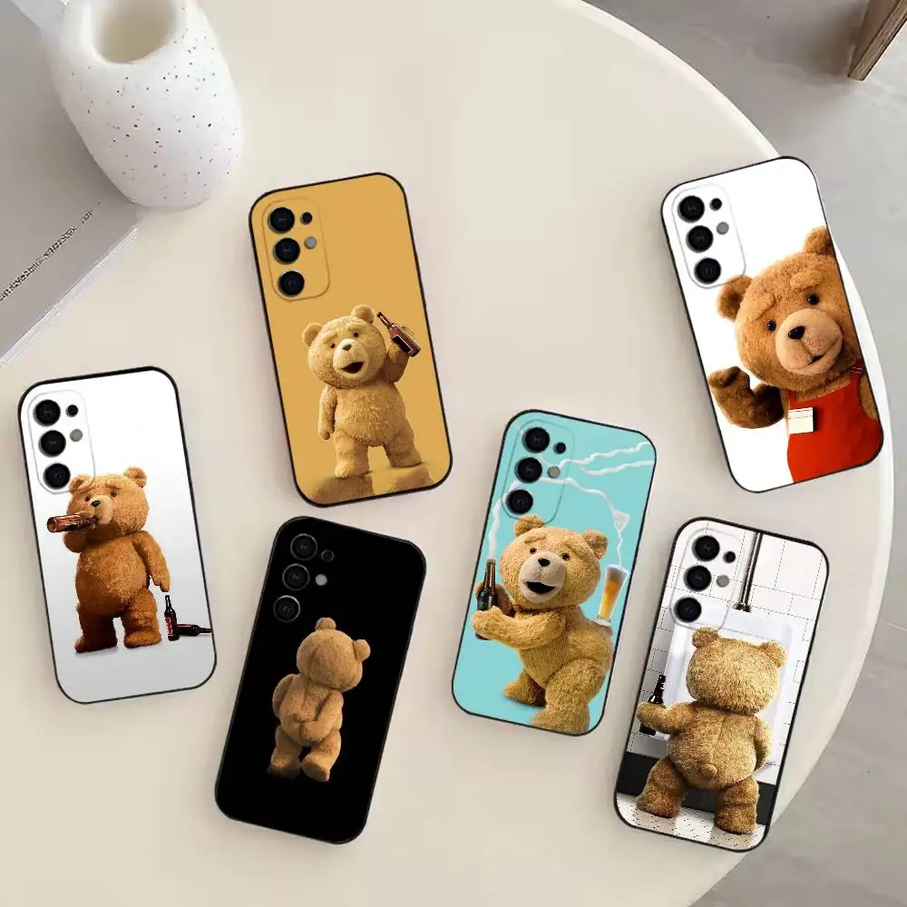 

Cute T-Teddy B-BearS Movie T-Ted Phone Case For Samsung S25,S24,S21,S22,S23,S30,Ultra,S20,Plus,Fe,Note,10,9,5G Black Cover