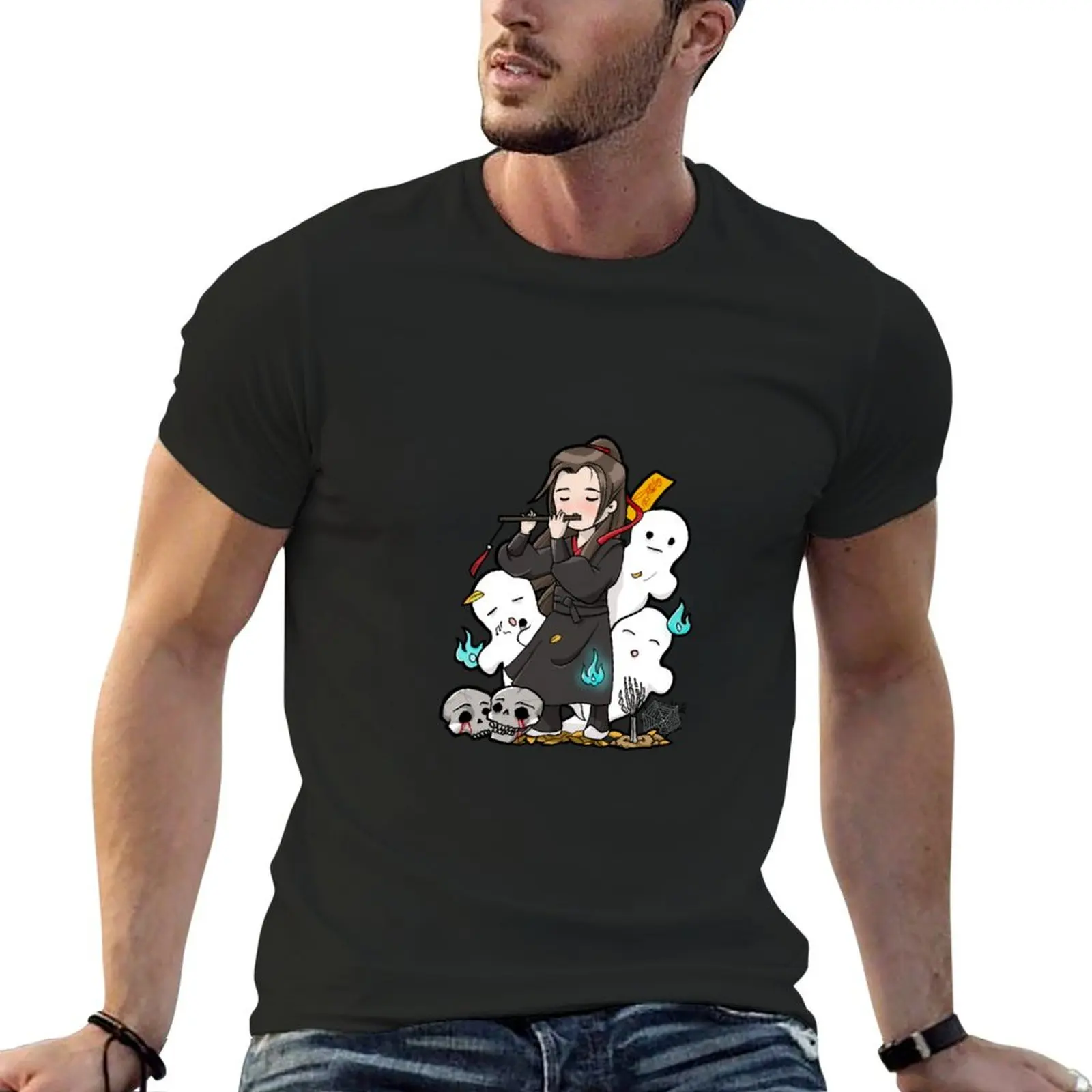 Wei Wuxian's Flute T-Shirt hippie clothes essential t shirt vintage anime shirt boys whites shirts men