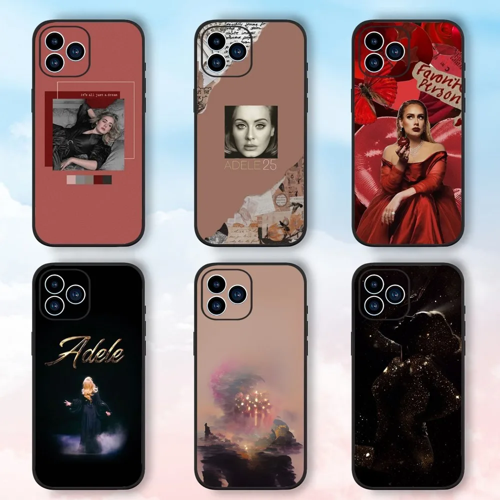 Singer A-Adele Adkin Phone Case For Samsung Galaxy S24 S23 S22 S21 S20 FE S10 S9 S10E Plus Ultra Lite 5G Black Phone Case