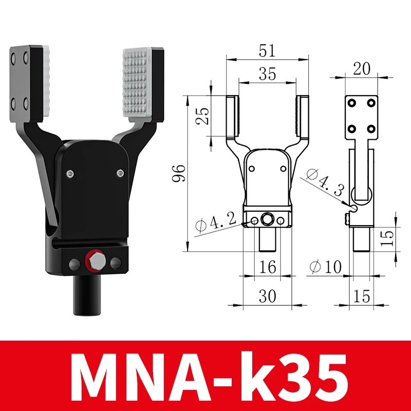 

MINIA With Sensor Flat patch and Wide open grab Air Cylinder Robotic Pneumatic Mini Robot Gripper Clamp