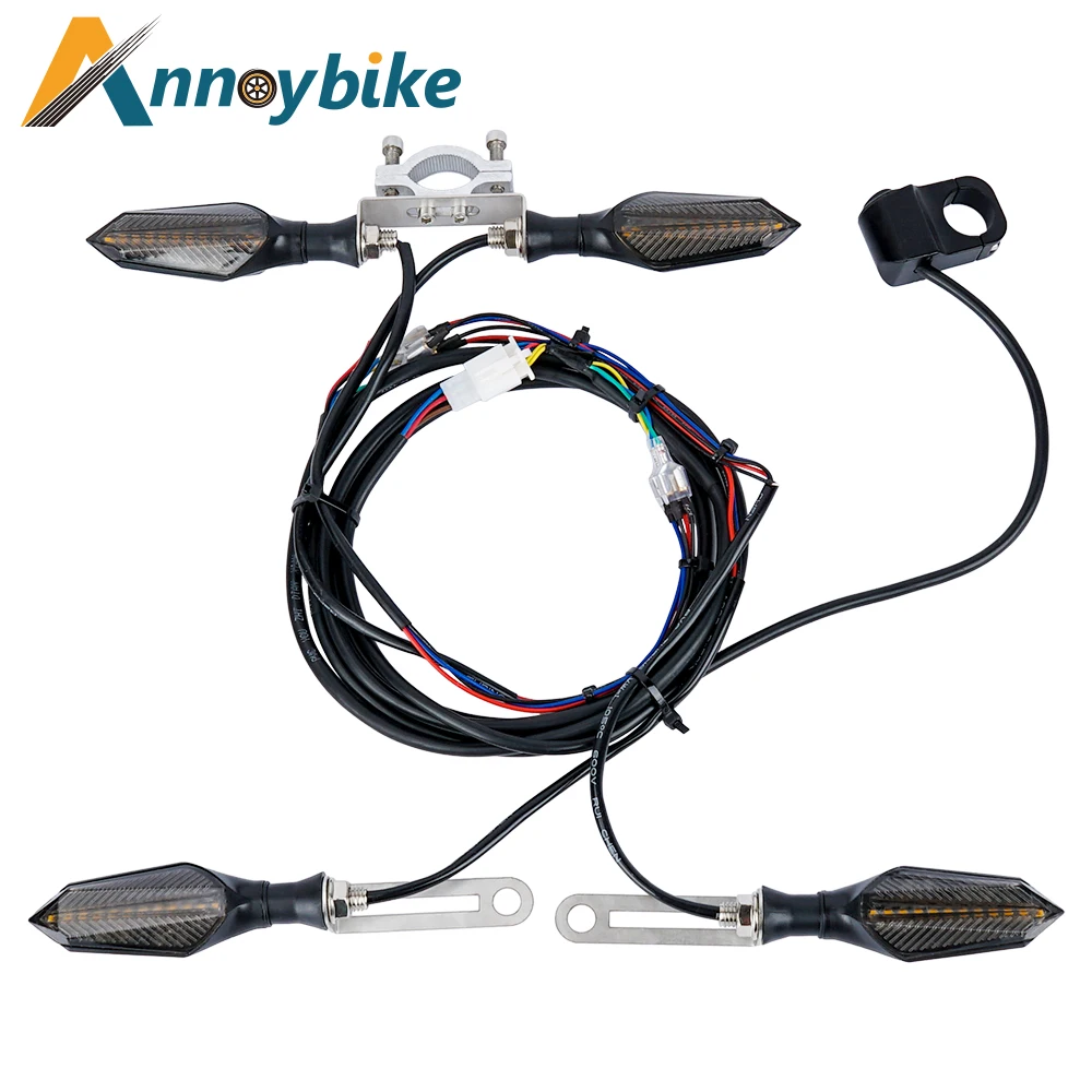 Ebike48V60VElectricBicycleWaterproofCableLightSetFrontRearFlashingDynamicTurnSignalsScooterAccessoriesLight-AliExpress18