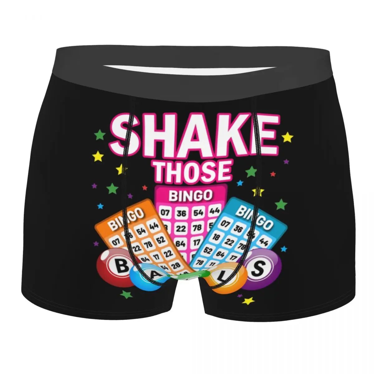 Custom Shake Those Balls Funny Bingo Underwear Men Breathbale Boxer Briefs