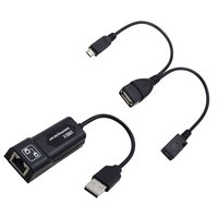 USB 2.0 to RJ45 Adapter Mirco USB 2.0 LAN Ethernet Converter Cable Compatible with Fire TV Stick Chromecast Ultra GEN 2/1 Home