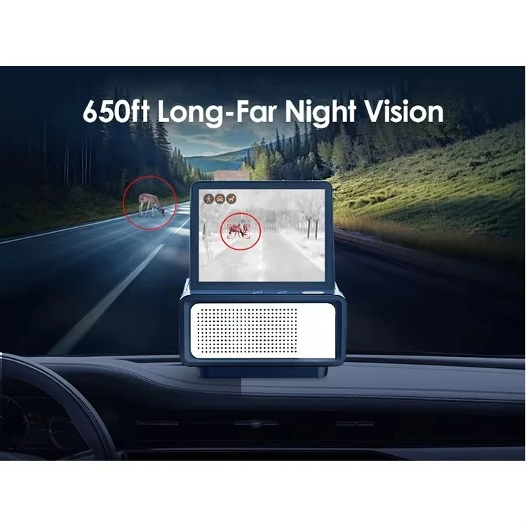 NV2 Car Night Vision Automotive Driving Sight Infrared Thermal Imaging  for Bus Truck Gimbal view 2