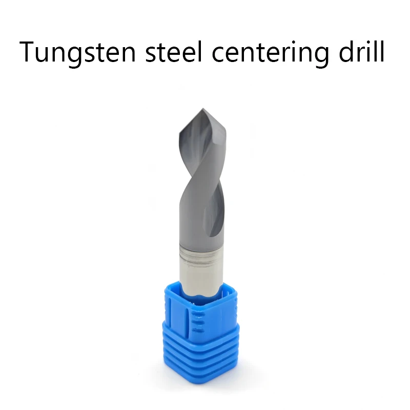 Imported tungsten steel centering drill cemented carbide 90 degree opening center fixed point drill bit chamfering knife