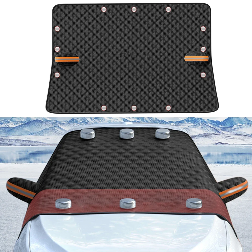 Winter Car Window Snow Cover Large Size Magnetic Car Windshield Snow Cover Anti Freeze Snow Windshield Covers Glass Sun Visor