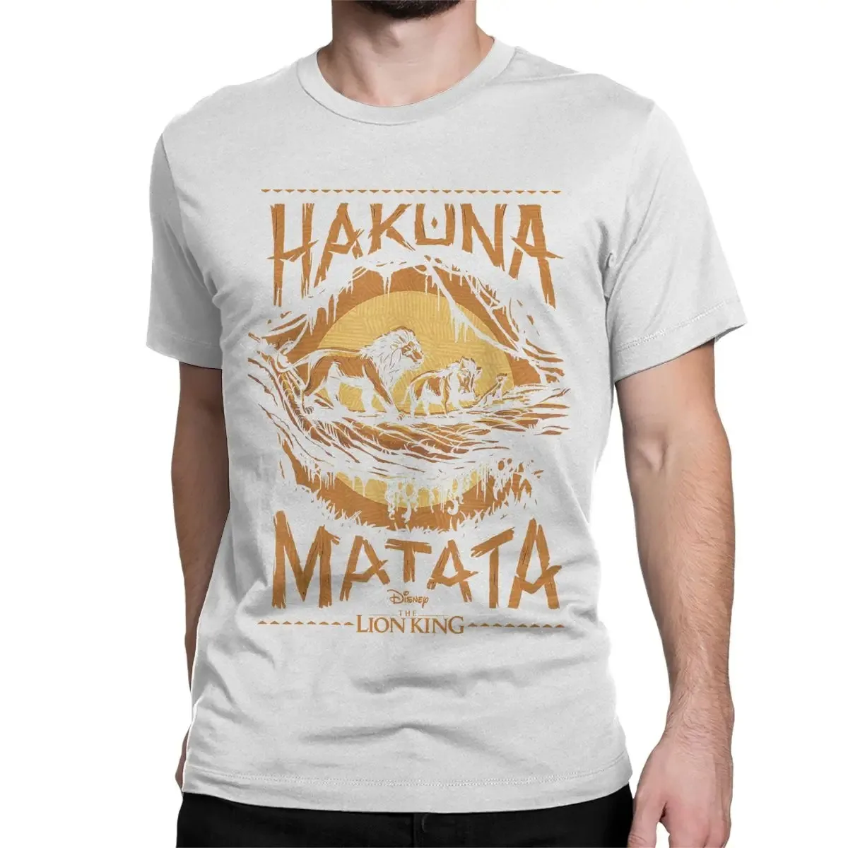 Men Women T-Shirts Disney The Lion King Awesome Cotton Tees Short Sleeve Live Action Hakuna Matata Sunset T Shirts Clothes