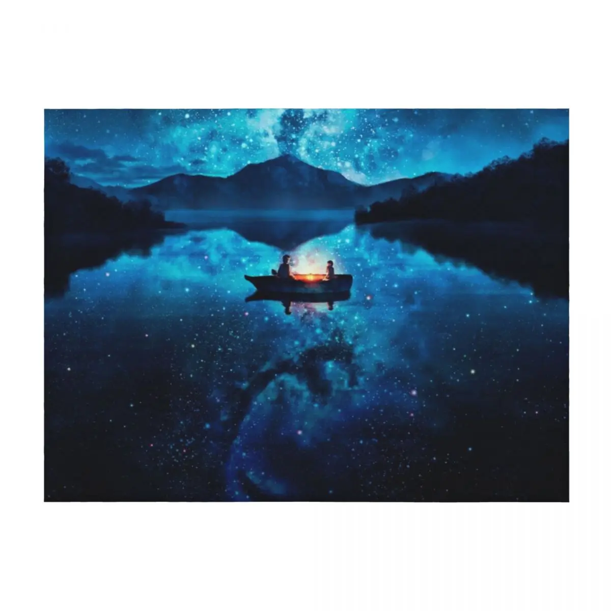 

Anime Stars Lake Throw Blanket for babies For Baby Hairys Cute Blankets