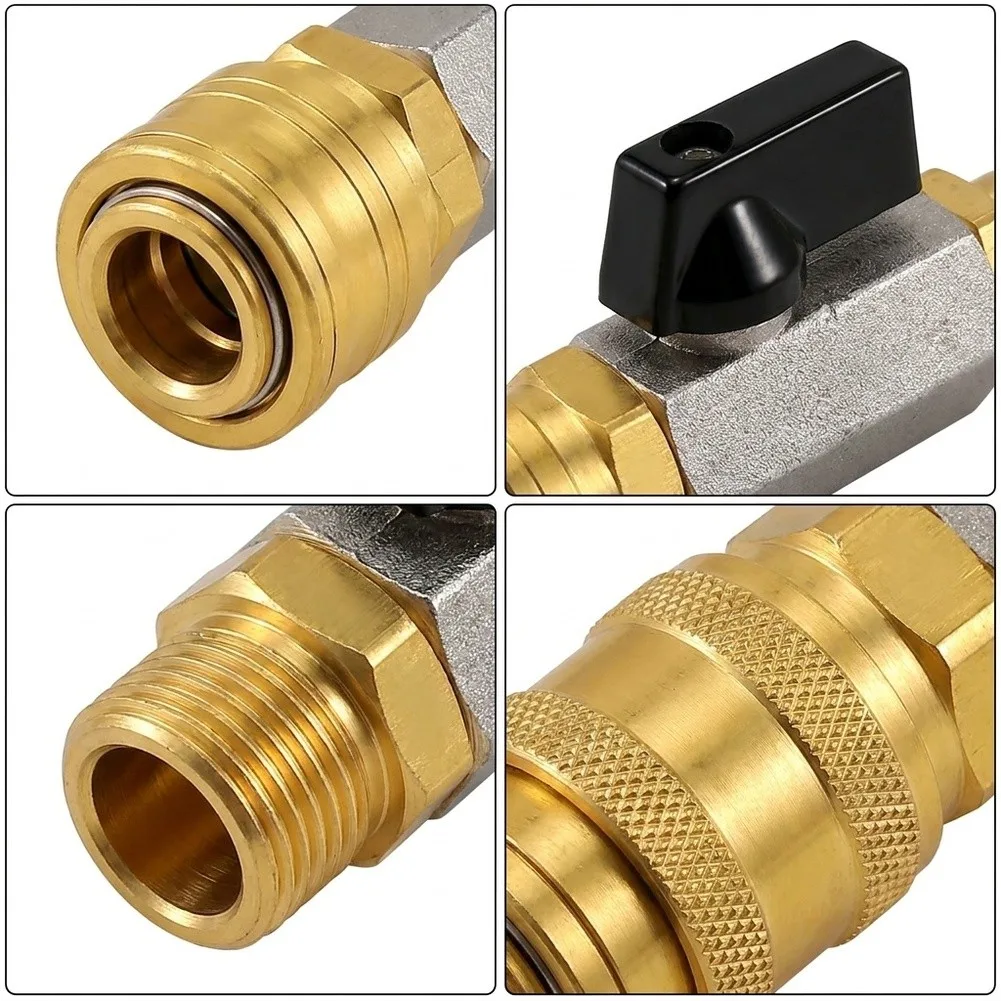 Metal 1/4 Inch Compressed Air Shut Off Valve Designed for Seamless Integration into Existing Pneumatic Installations