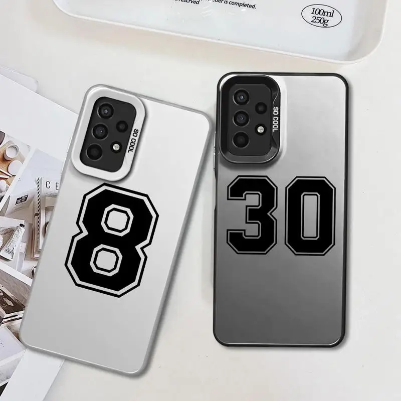 Basketball Celebrity Numbers Phone Case for Galaxy A15 A52 A72 4G 5G A25 A52s A53 A54 A55 A73 5G A51 4G bag